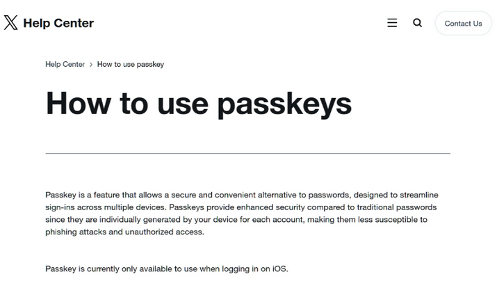 六安苹果维修店铺分享iOS用户如何通过通行密钥(Passkey)登录 